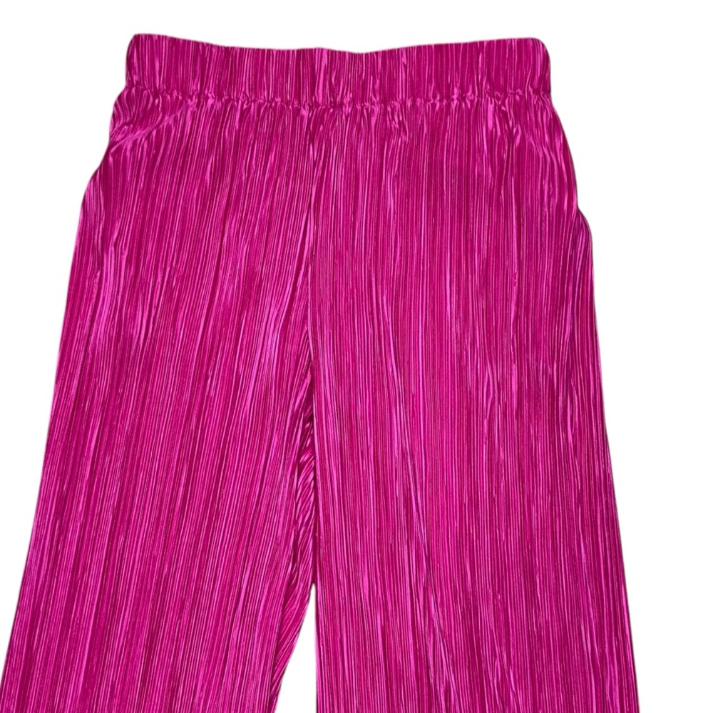 NWOT Altar’d State Plisse Pant Wide Leg Crinkle M - Picture 3 of 12